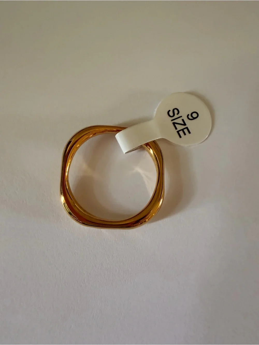 Gold Plate Minimalist Women's Band Ring